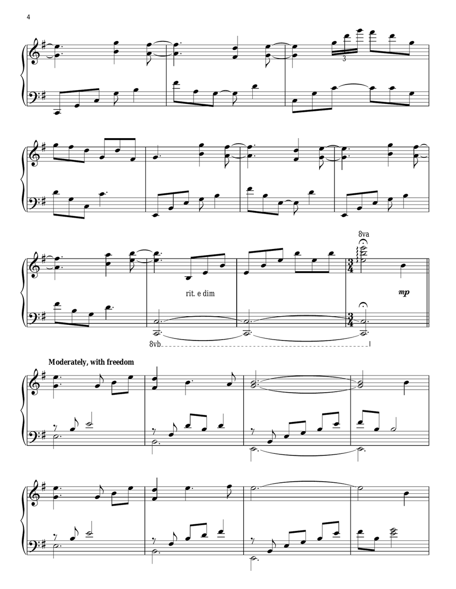 Piano Fantasy Piano Solo scores gallery preview page 4