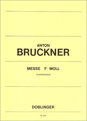 Book cover for Messe f-moll