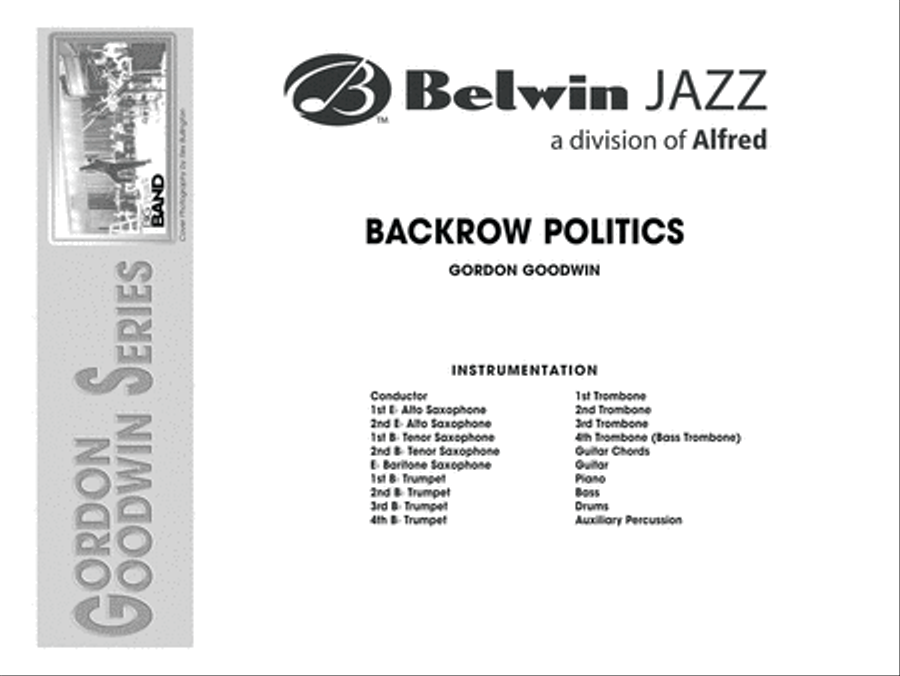 Backrow Politics: Score Jazz Ensemble scores gallery preview page 1
