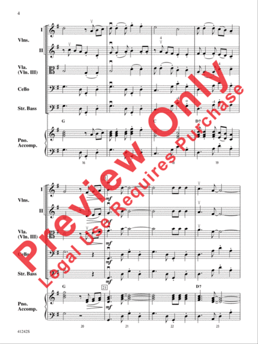 Tango of the Bulldogs String Orchestra scores gallery preview page 5
