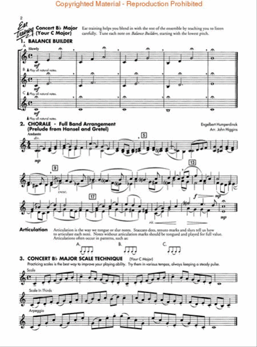 Essential Technique (Original Series) Concert Band Methods scores gallery preview page 2
