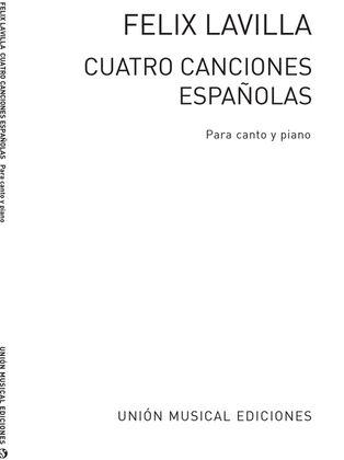 Book cover for Canciones Espanolas for Voice and Piano
