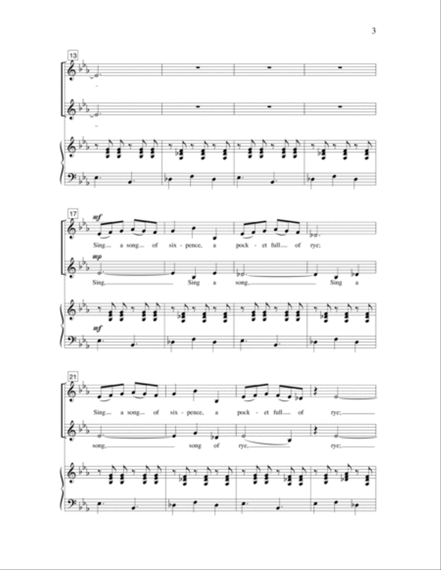 Sing a Song of Sixpence SA scores gallery preview page 6