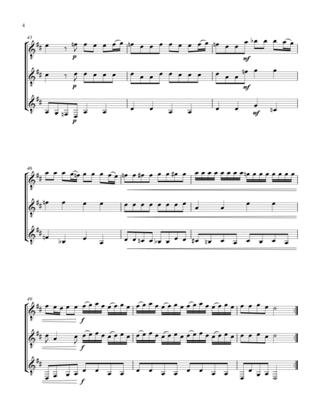 Concerto in D - i - Allegro giusto (Guitar Trio) - Score and Parts image number null