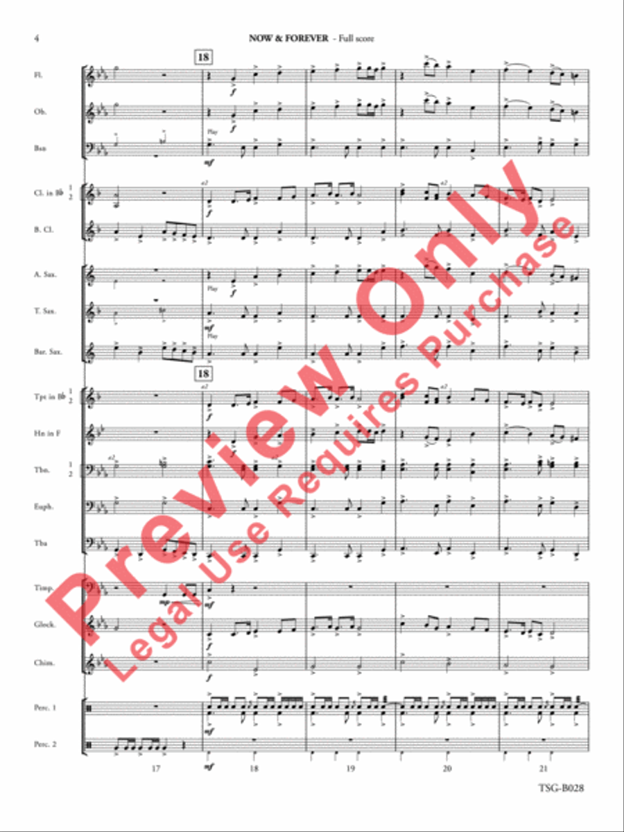 Now & Forever Now & Forever Concert Band scores gallery preview page 5