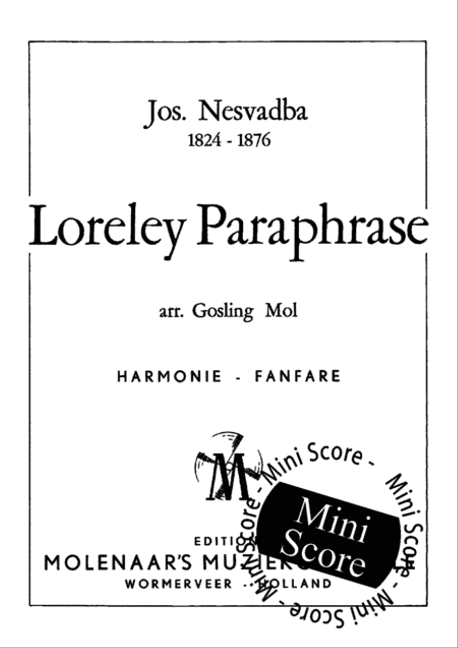 Loreley Paraphrase Concert Band scores gallery preview page 3