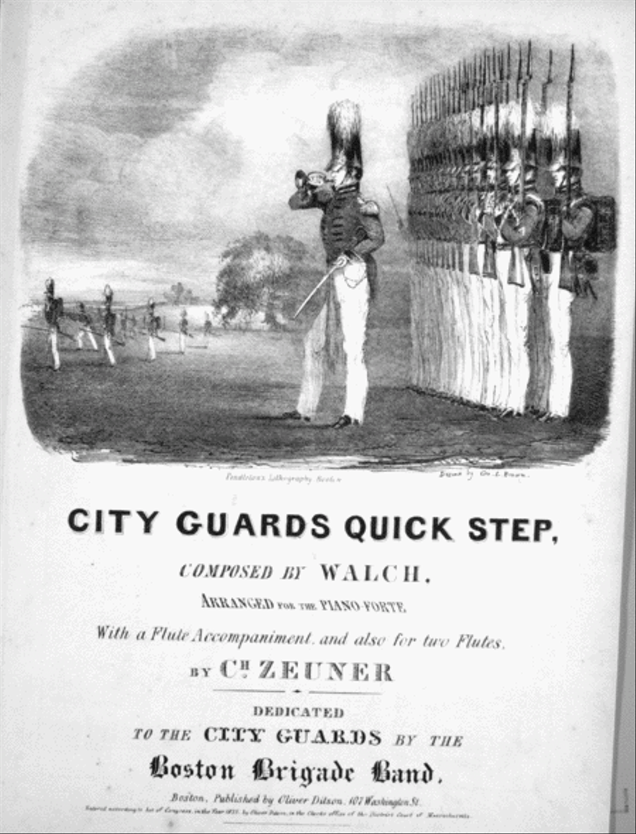 City Guards Quick Step Piano Solo scores gallery preview page 1