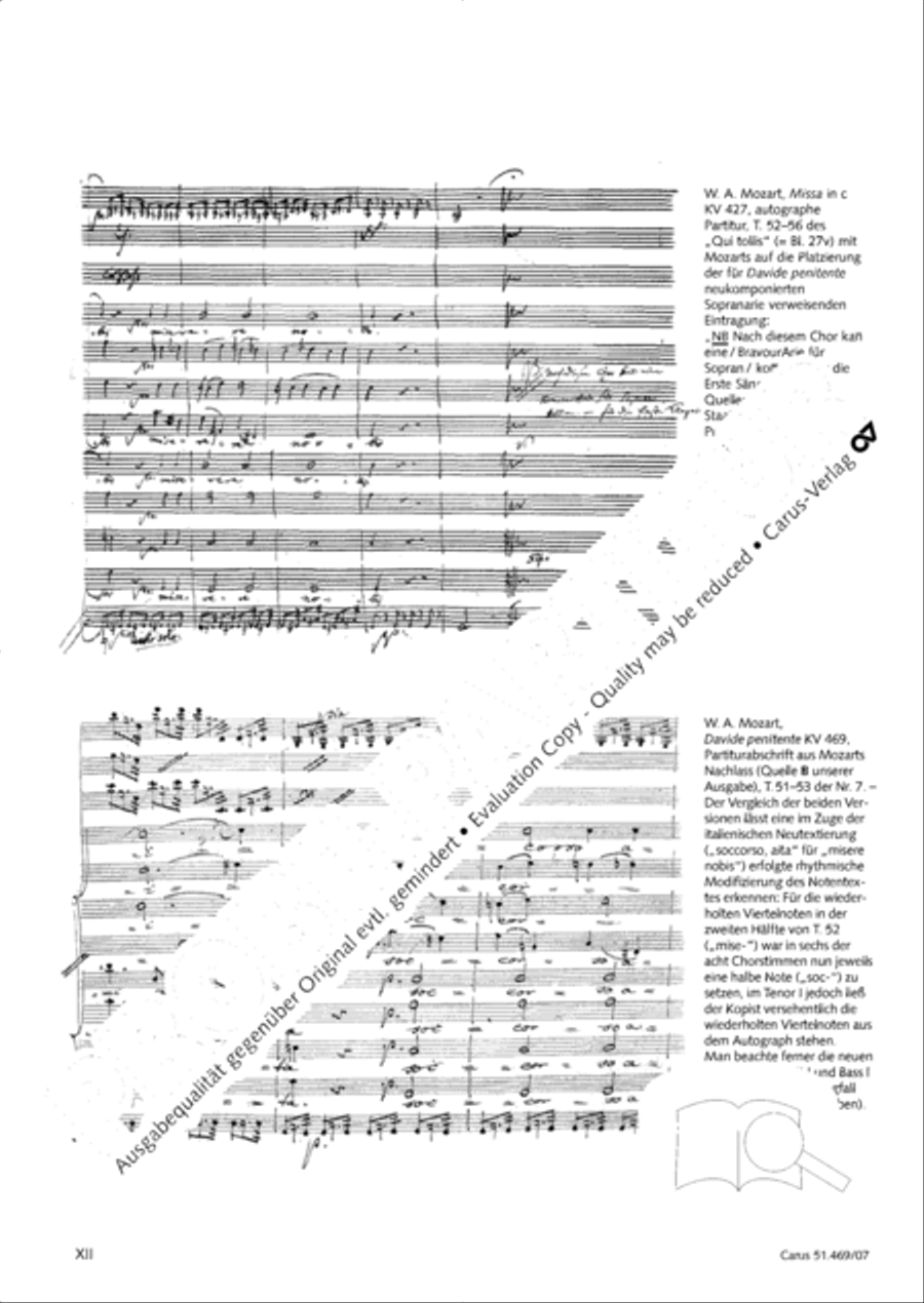 Davide penitente 4-Part scores gallery preview page 13