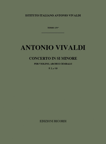 Concerto in Si Minore (B minor)