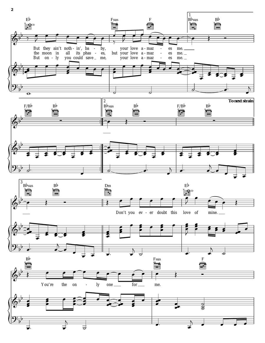Your Love Amazes Me Your Love Amazes Me Piano, Vocal, Guitar scores gallery preview page 2