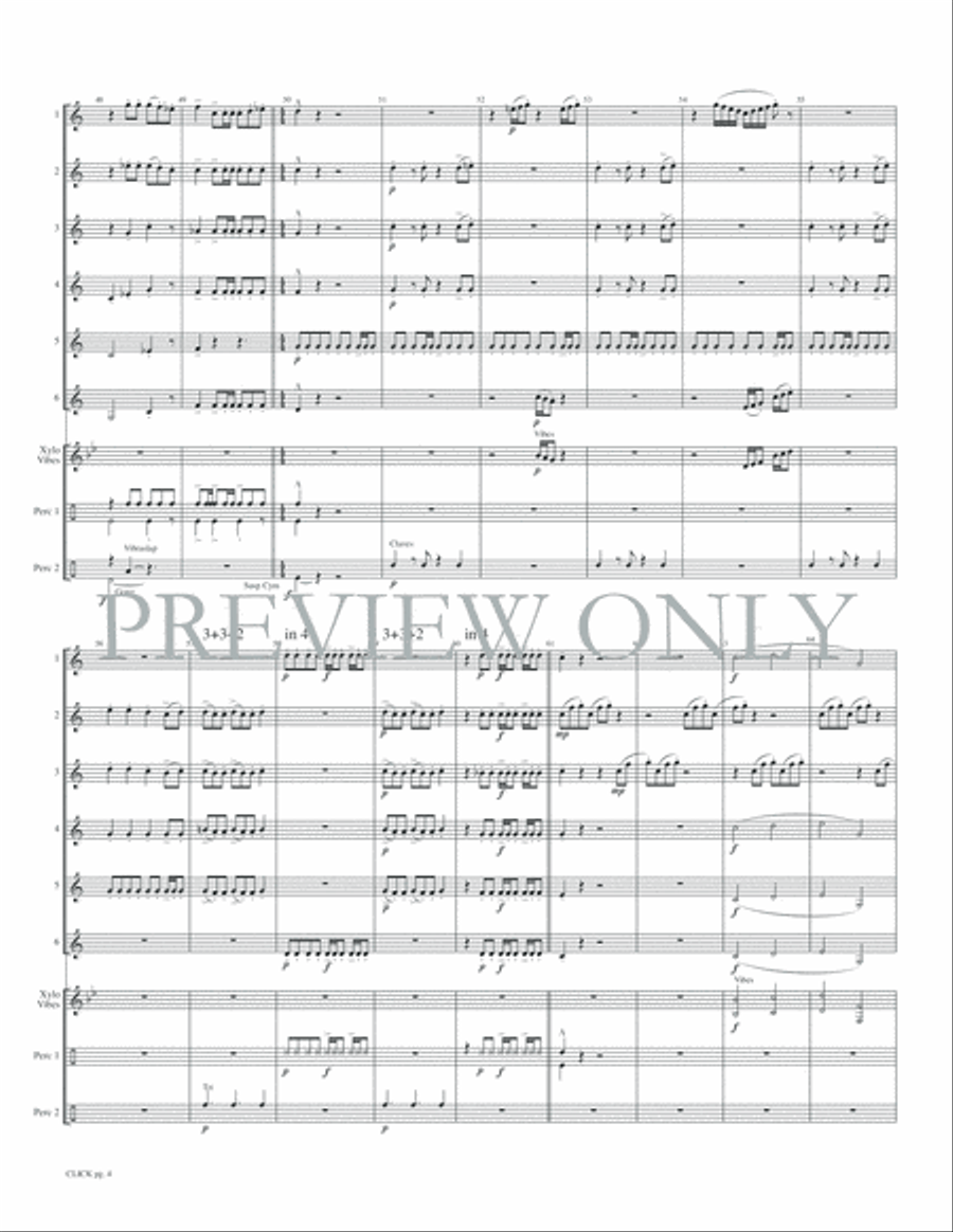 Click Click Small Ensemble scores gallery preview page 6
