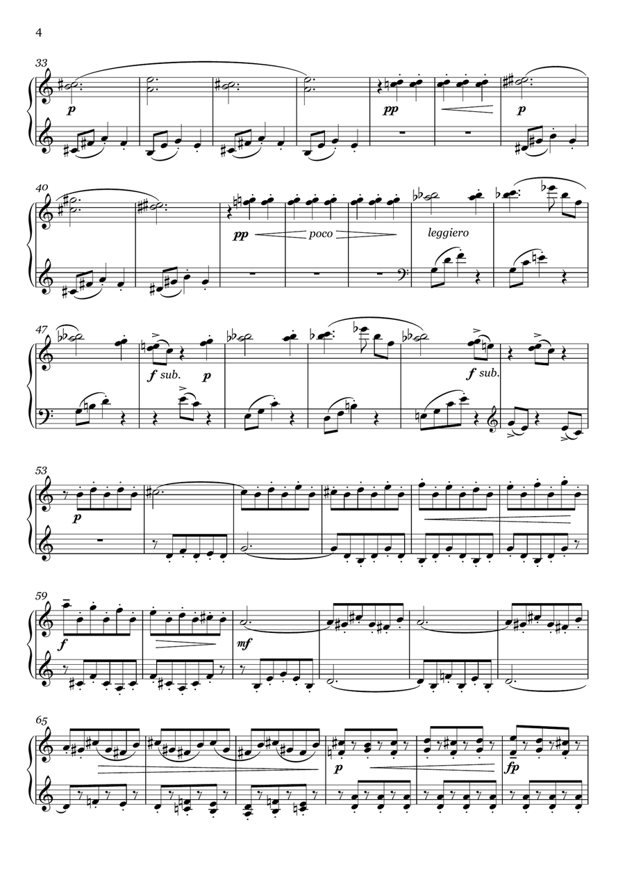 Three Improvisations (for piano solo) Piano Solo scores gallery preview page 4