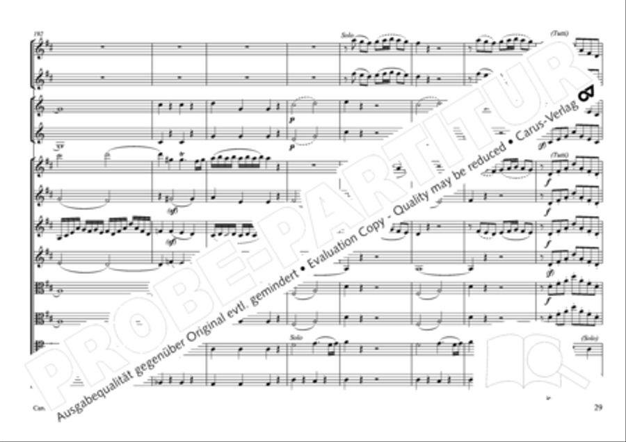 Concertone in D major Horn scores gallery preview page 30
