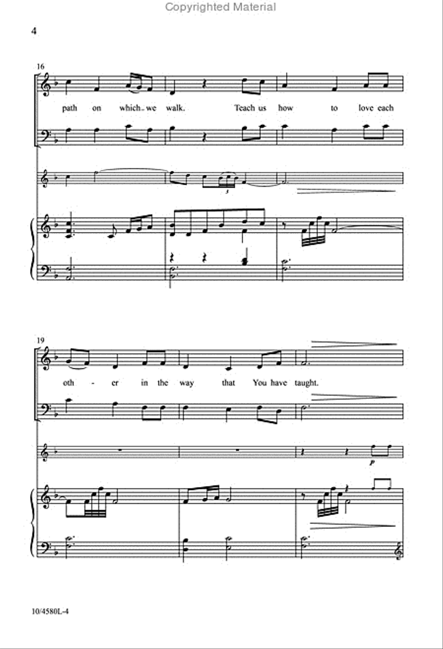 Jesus, at Your Holy Table 4-Part scores gallery preview page 4