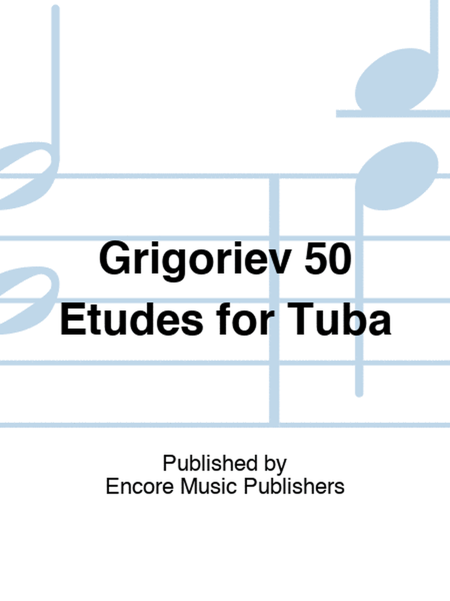 Grigoriev 50 Etudes for Tuba