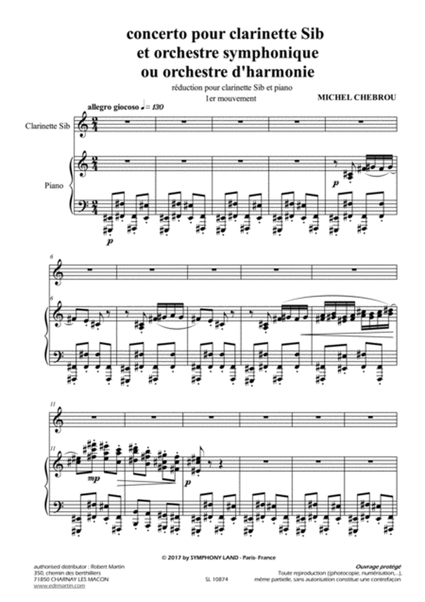 Concerto pour clarinette et orchestre symphonique