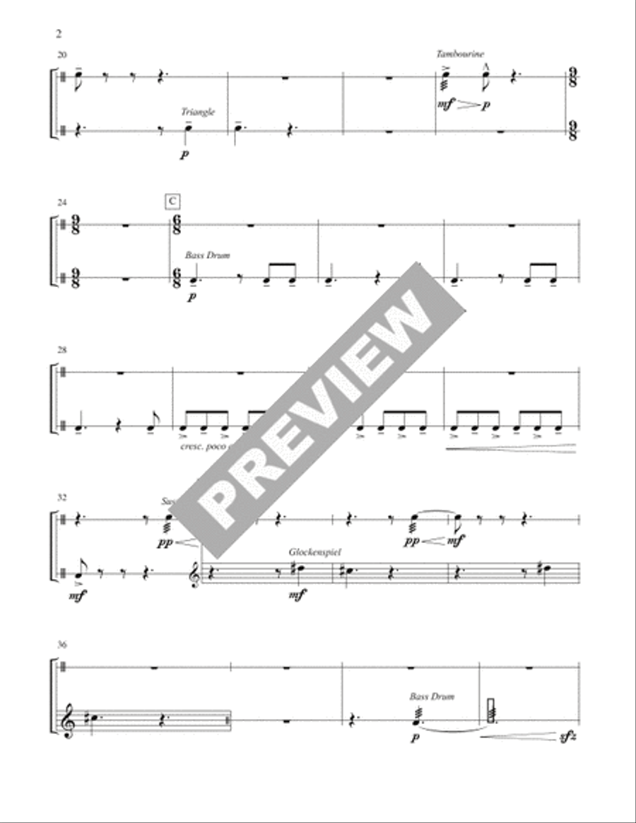 In Your Light - Instrument edition Percussion scores gallery preview page 2