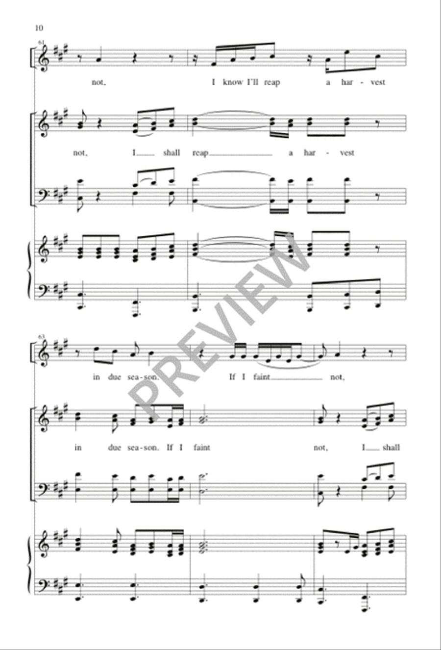 If I Faint Not If I Faint Not 4-Part scores gallery preview page 11