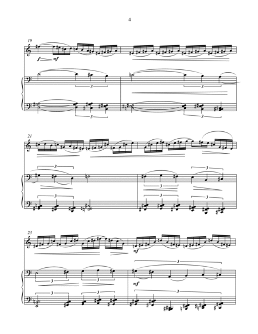 Allegro Appassionato Violin Solo scores gallery preview page 5
