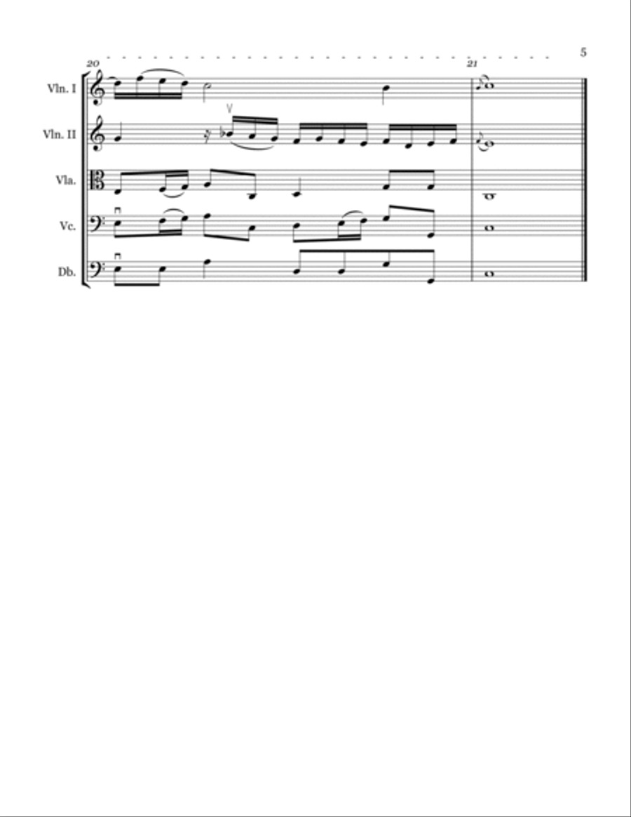 SINFONIA #10 FOR STRING ORCHESTRA Chamber Music scores gallery preview page 5