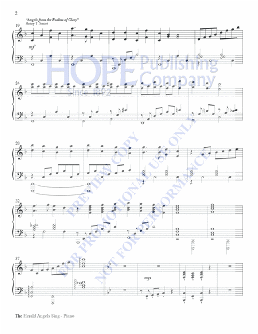 The Herald Angels Sing The Herald Angels Sing Piano scores gallery preview page 10