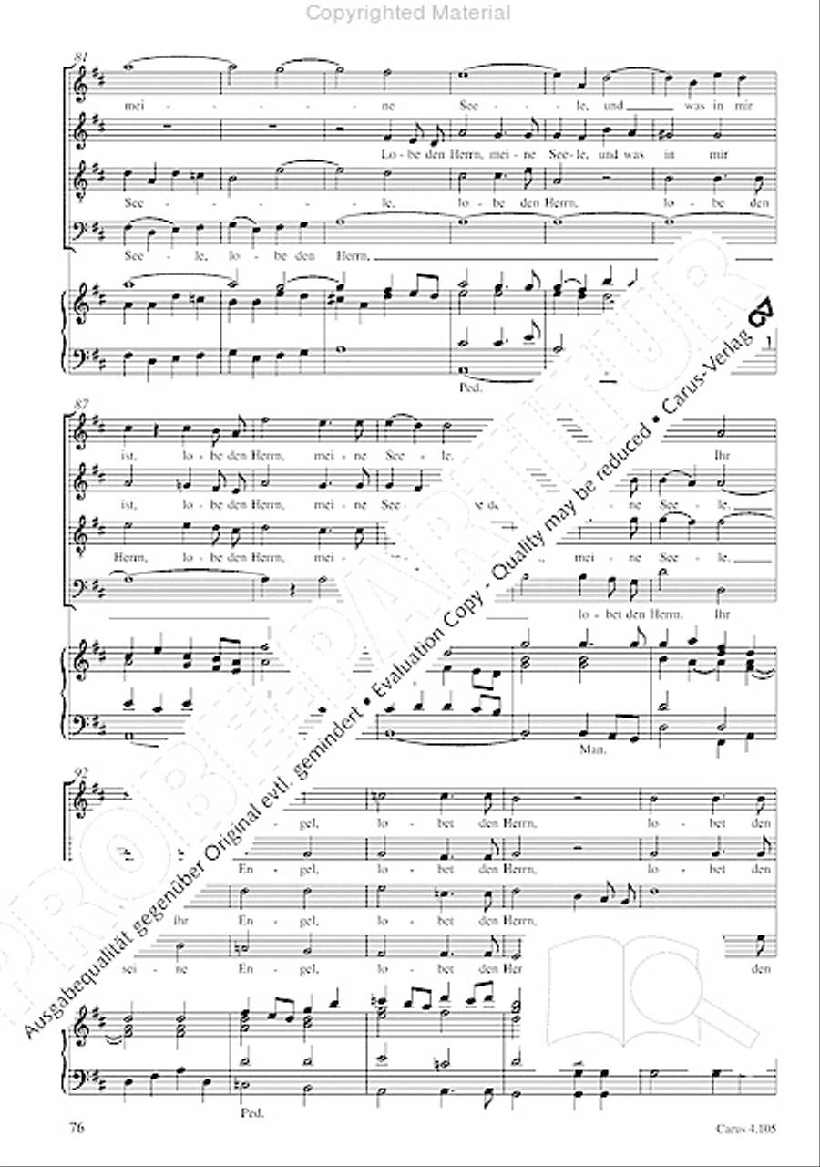 Choral collection Mendelssohn - editionchor Choir scores gallery preview page 77