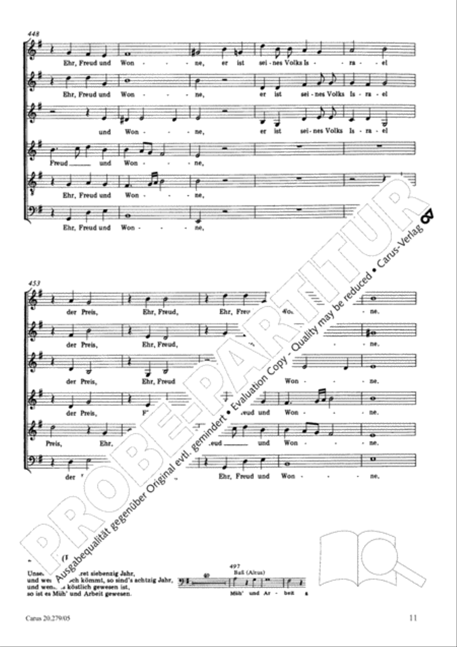 Musikalische Exequien I-III Choir scores gallery preview page 12