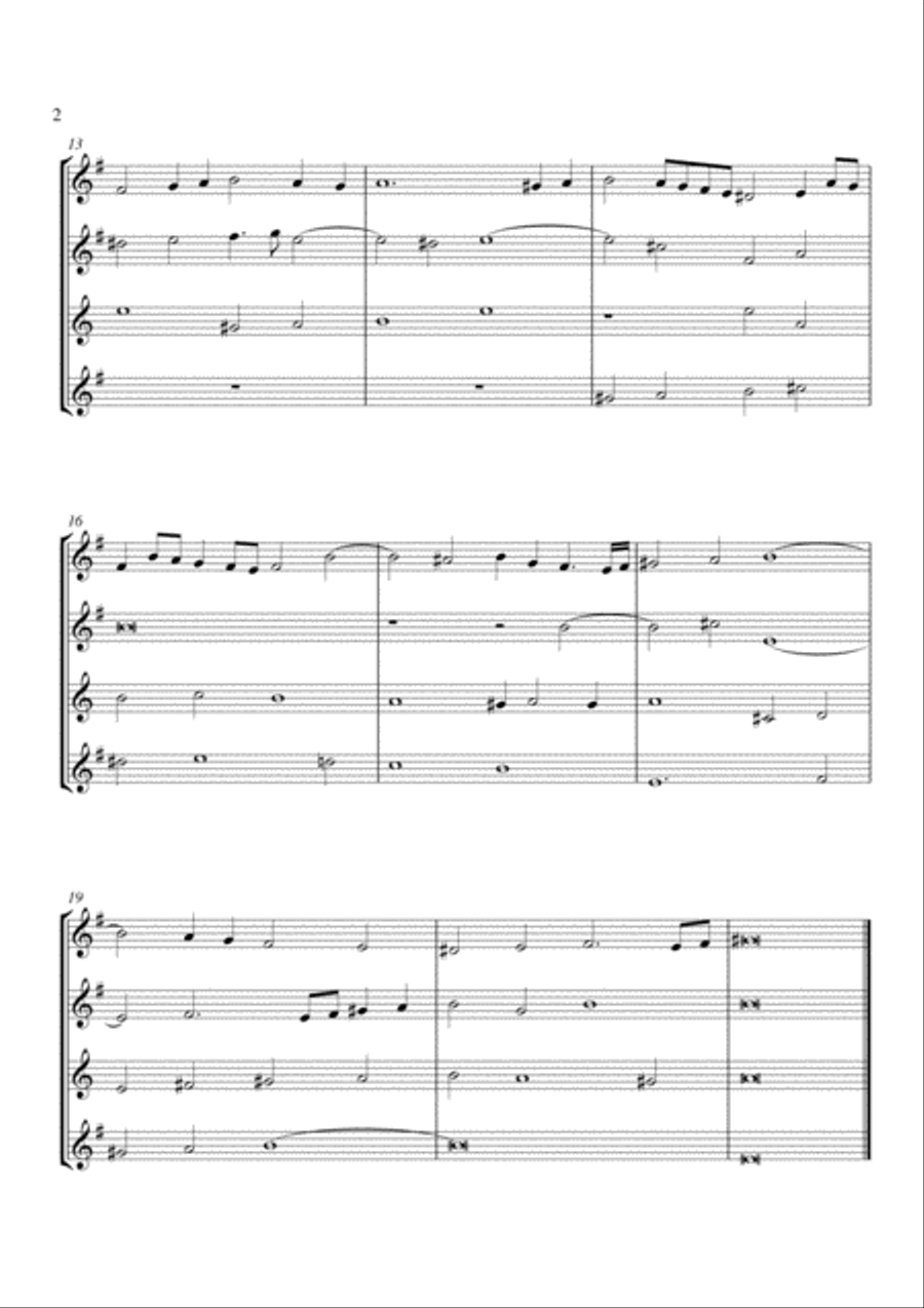 Sonata 3: Fugue-Grave Sonata 3: Fugue-Grave Flute Quartet scores gallery preview page 2