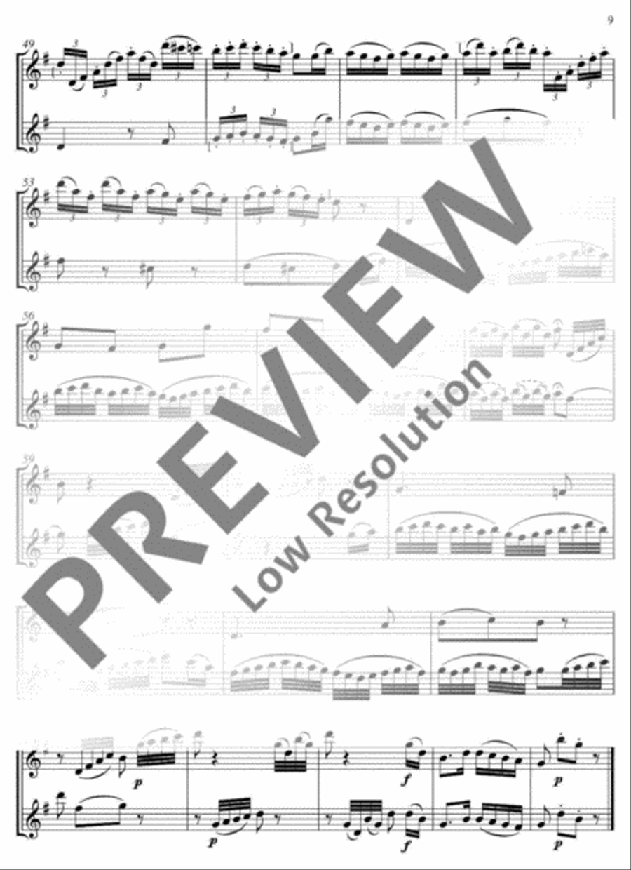 The Magic Flute Flute Duet scores gallery preview page 10