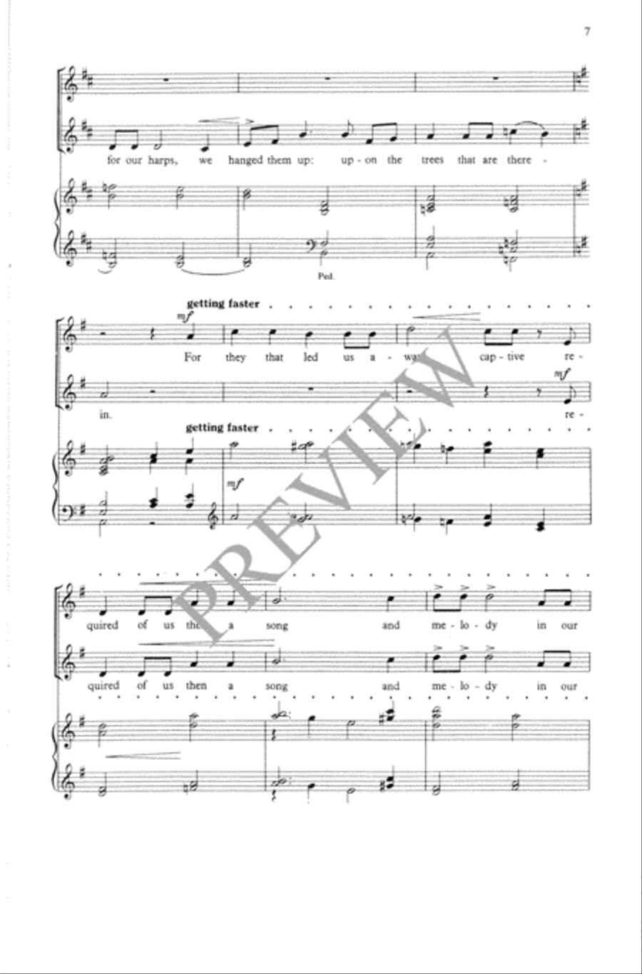 Four Psalm Settings SA scores gallery preview page 8