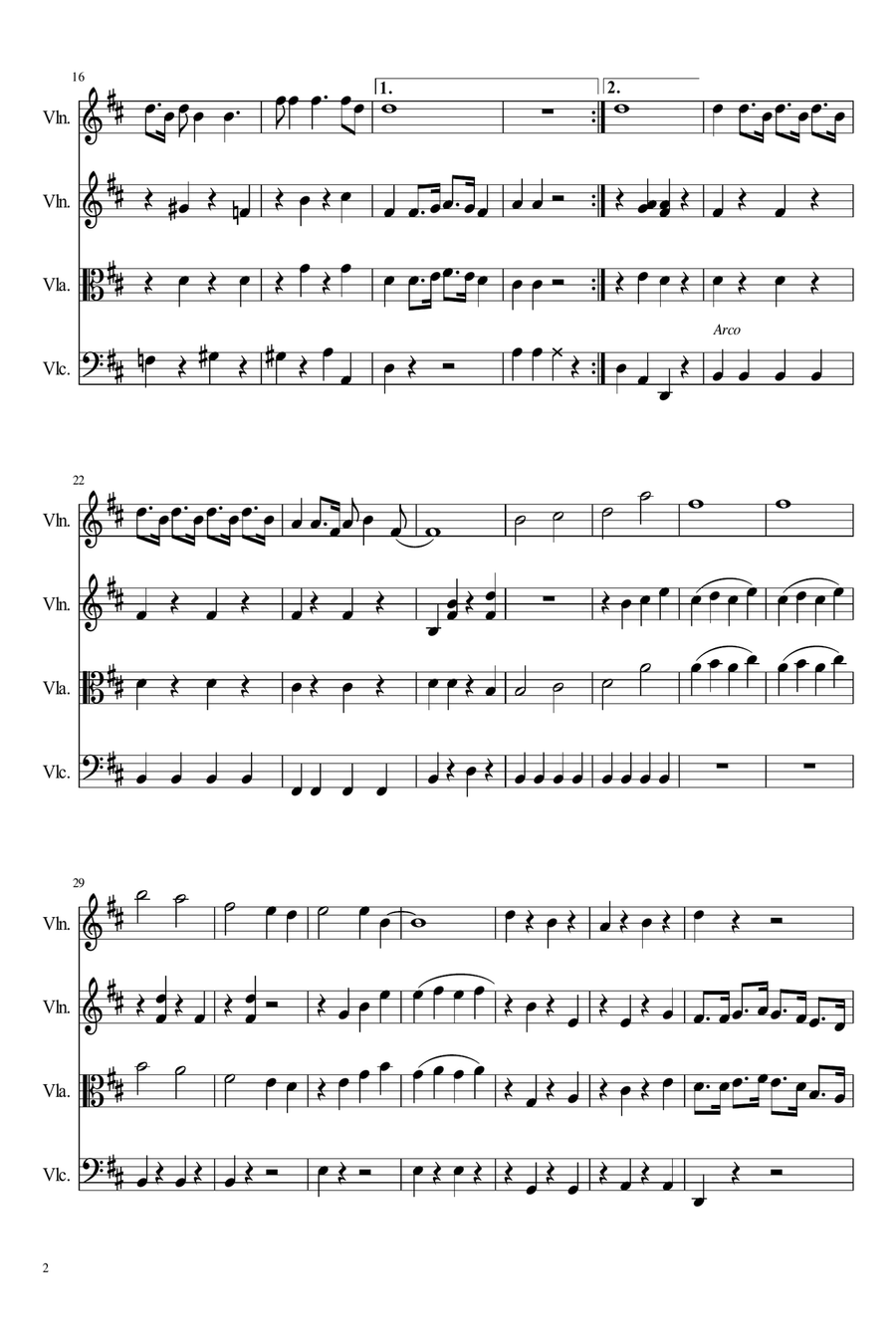 When I'm Sixty-Four String Quartet scores gallery preview page 5
