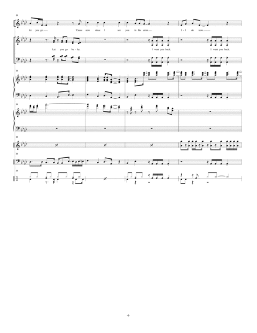 I Want You Back 4-Part scores gallery preview page 6