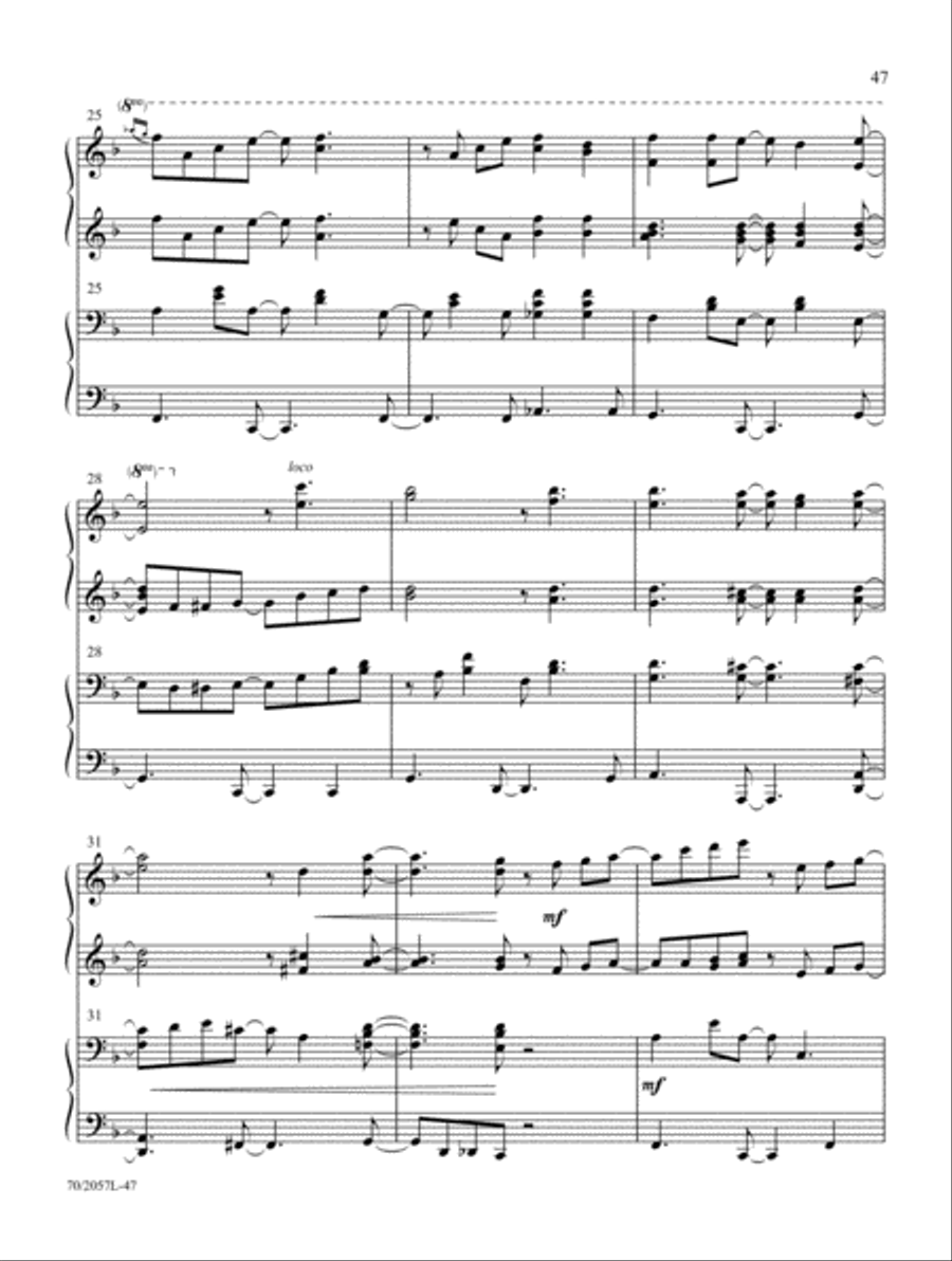 Everlasting Arms Piano Duet scores gallery preview page 24