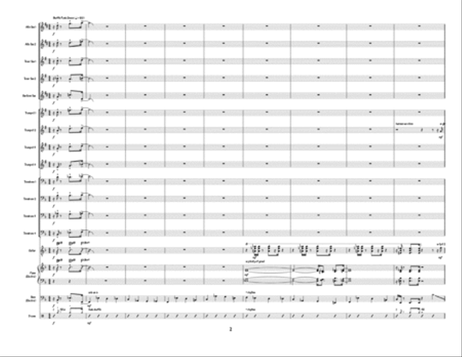 Scioto Shuffle - 17-piece Big Band Chart Jazz Ensemble scores gallery preview page 2
