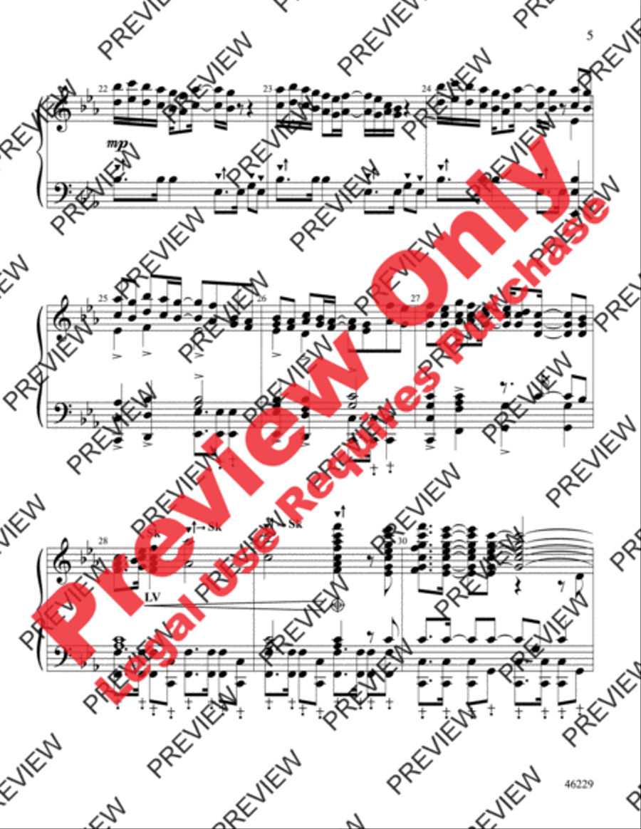 Aquarius/Let the Sunshine In (from Hair) Handbell Choir scores gallery preview page 5