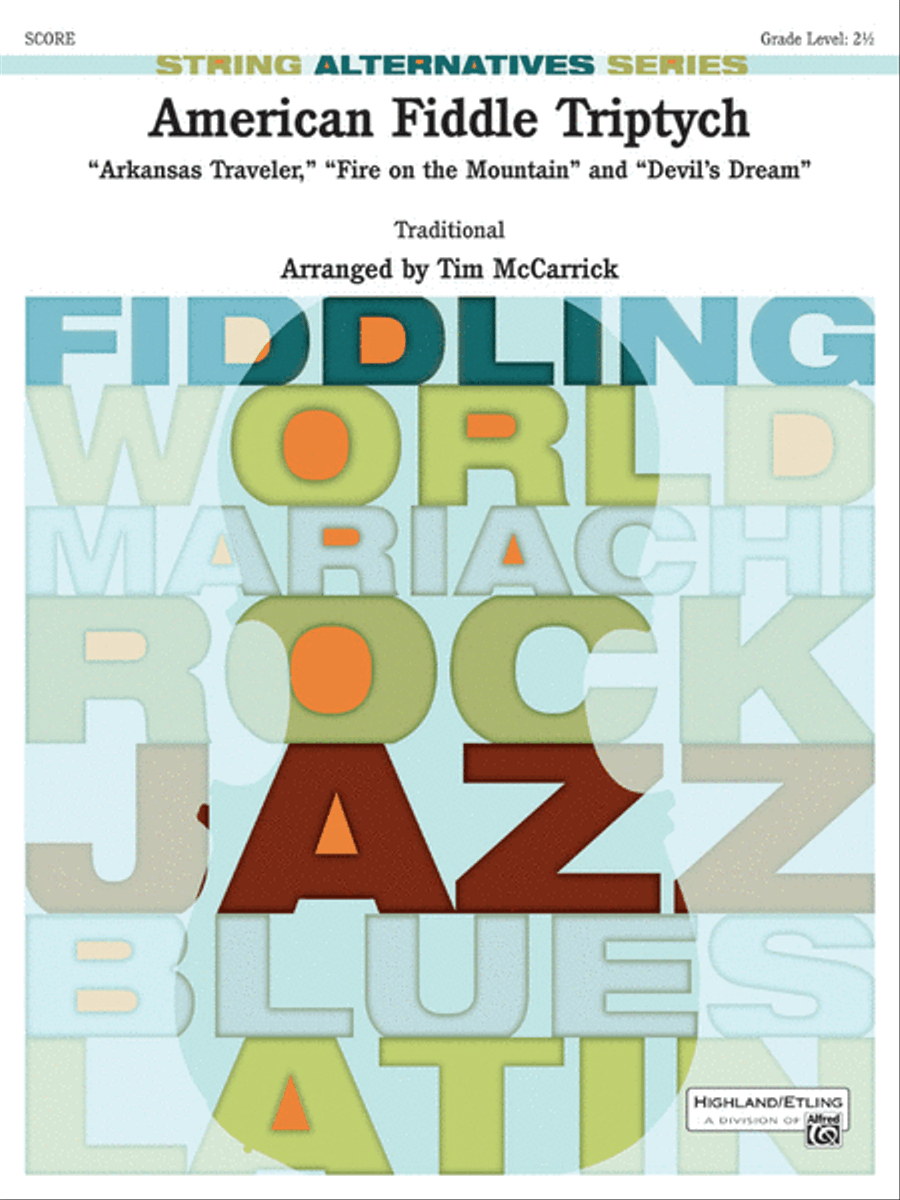 American Fiddle Triptych String Orchestra scores gallery preview page 1