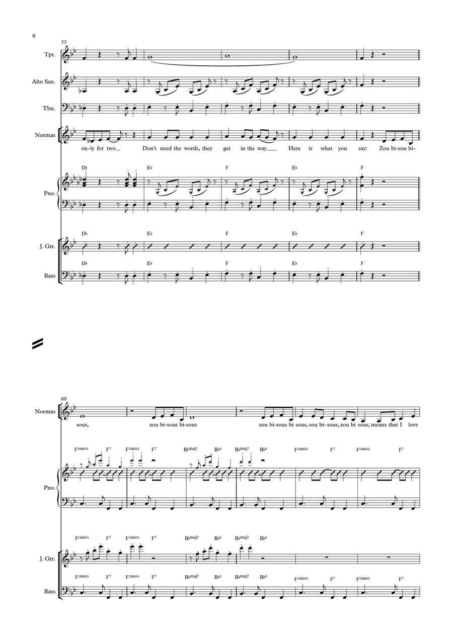 Zou Bisou Bisou Zou Bisou Bisou SSA scores gallery preview page 6
