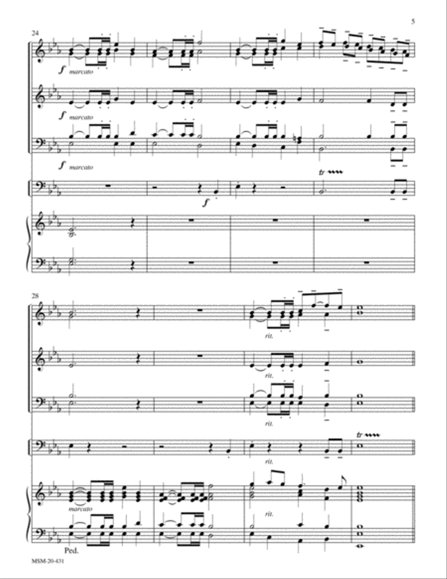 Thine Is the Glory (Judas Maccabaeus) Choir scores gallery preview page 4