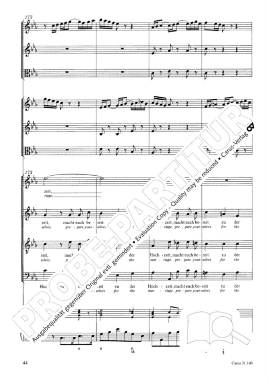Wake, o wake and hear the voices STB scores gallery preview page 45