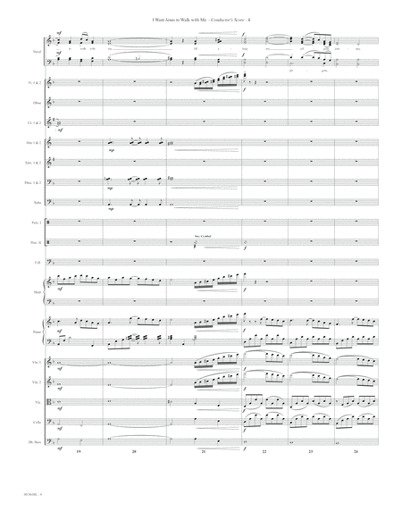 I Want Jesus to Walk With Me - Orchestral Score and Parts