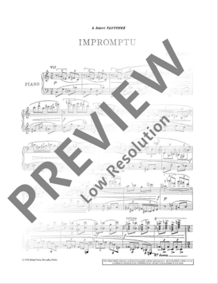 Three Impromptus Piano Solo scores gallery preview page 4