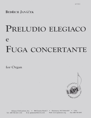 Book cover for Preludio Elegaico E Fuga Concertante - Org
