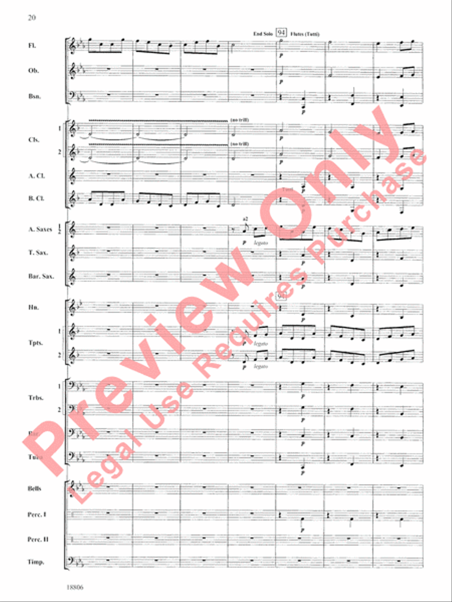 Quintology Concert Band scores gallery preview page 21