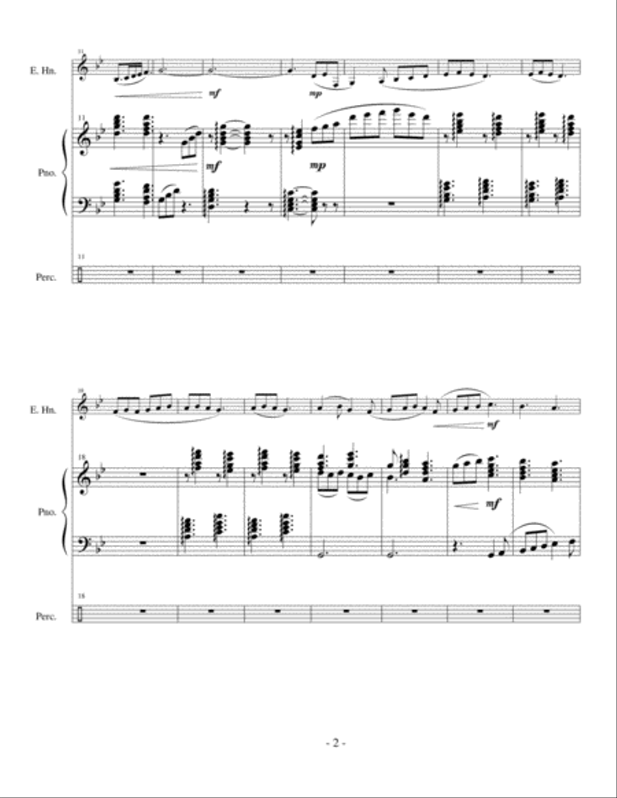 Cherry Blossom Overture English Horn scores gallery preview page 2