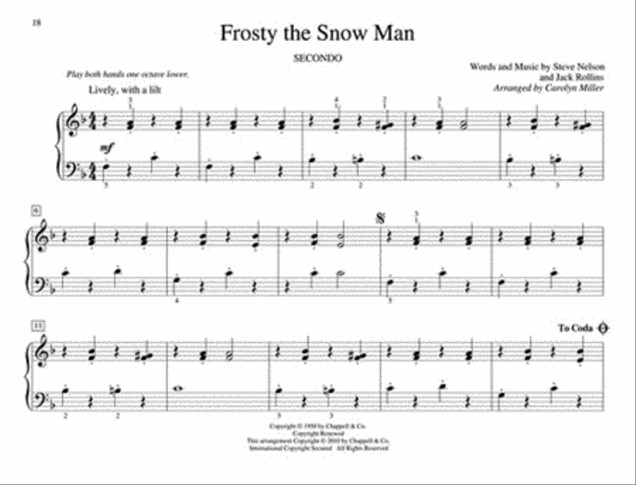 First Christmas Duets Easy Piano scores gallery preview page 3