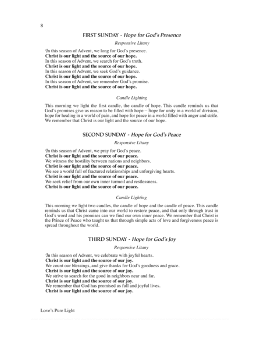 Love's Pure Light 3-Part scores gallery preview page 18
