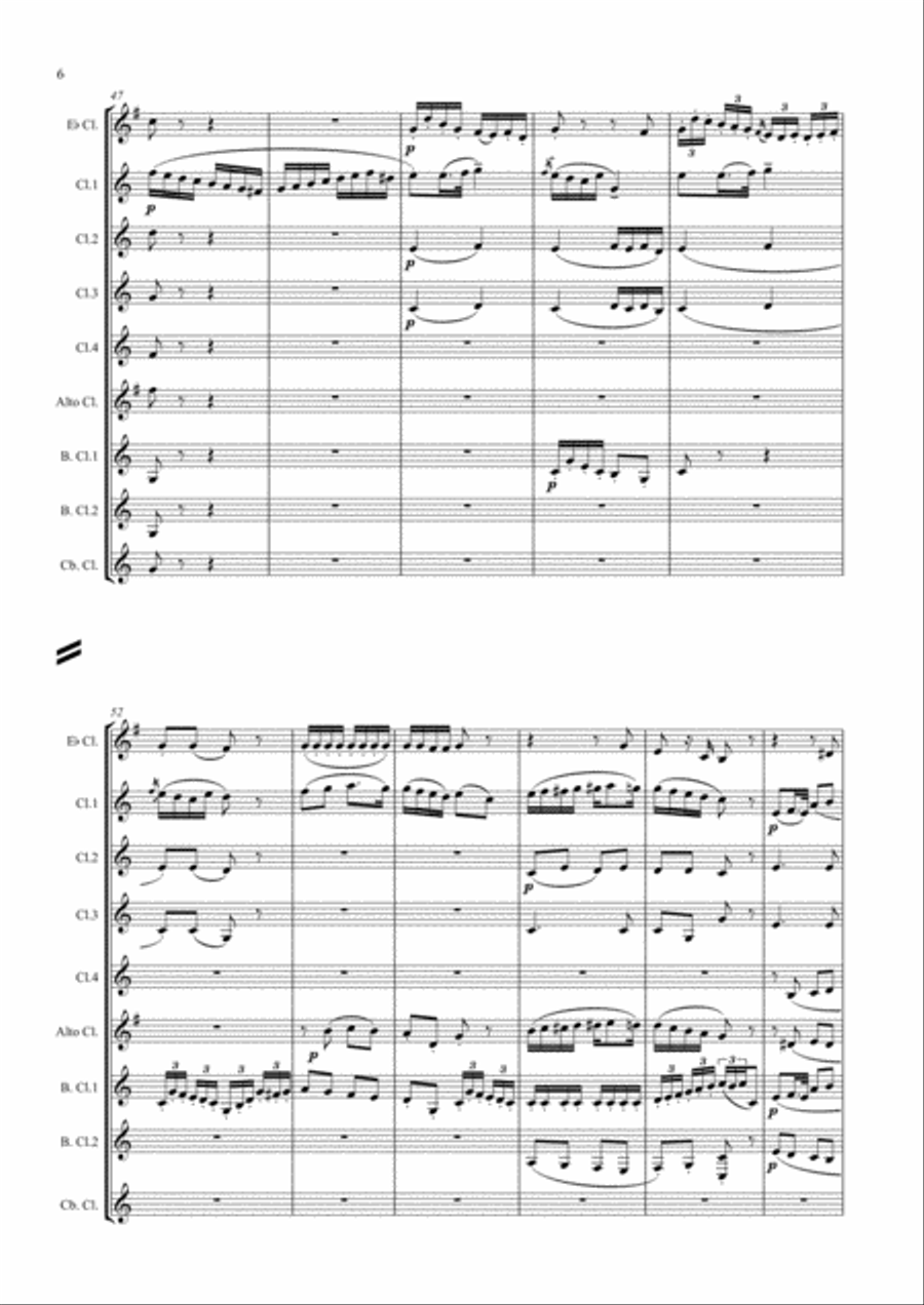 Rondino arr. clarinet choir Rondino arr. clarinet choir Clarinet Choir scores gallery preview page 6