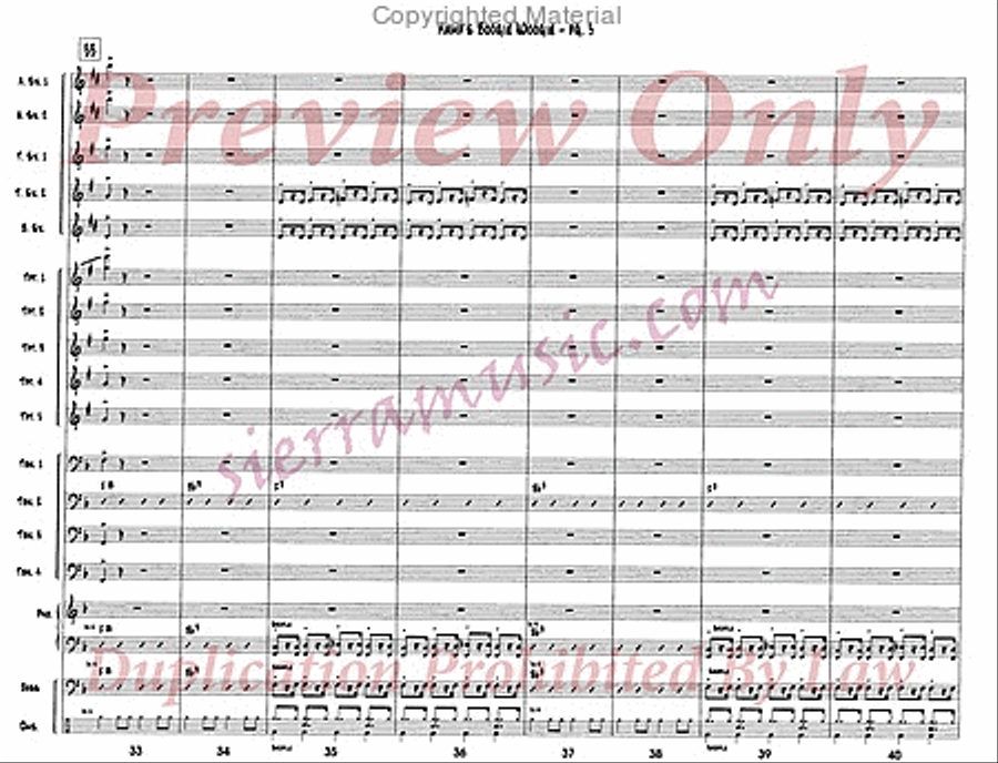 Hamp's Boogie Woogie Jazz Ensemble scores gallery preview page 6