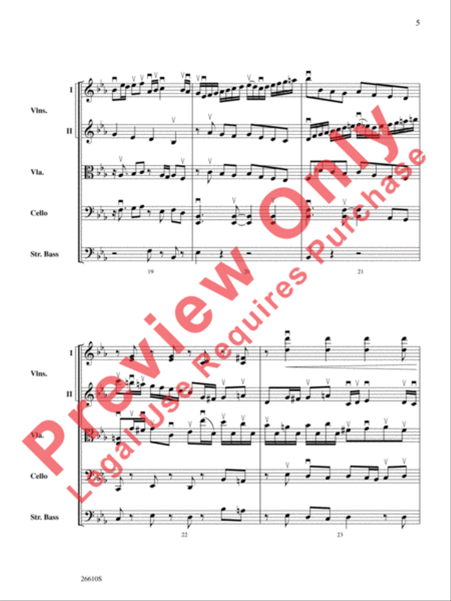 Bach's Lunch Bach's Lunch String Orchestra scores gallery preview page 6