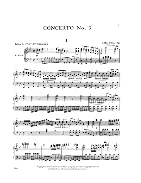 Concerto No. 3 In B Flat Major